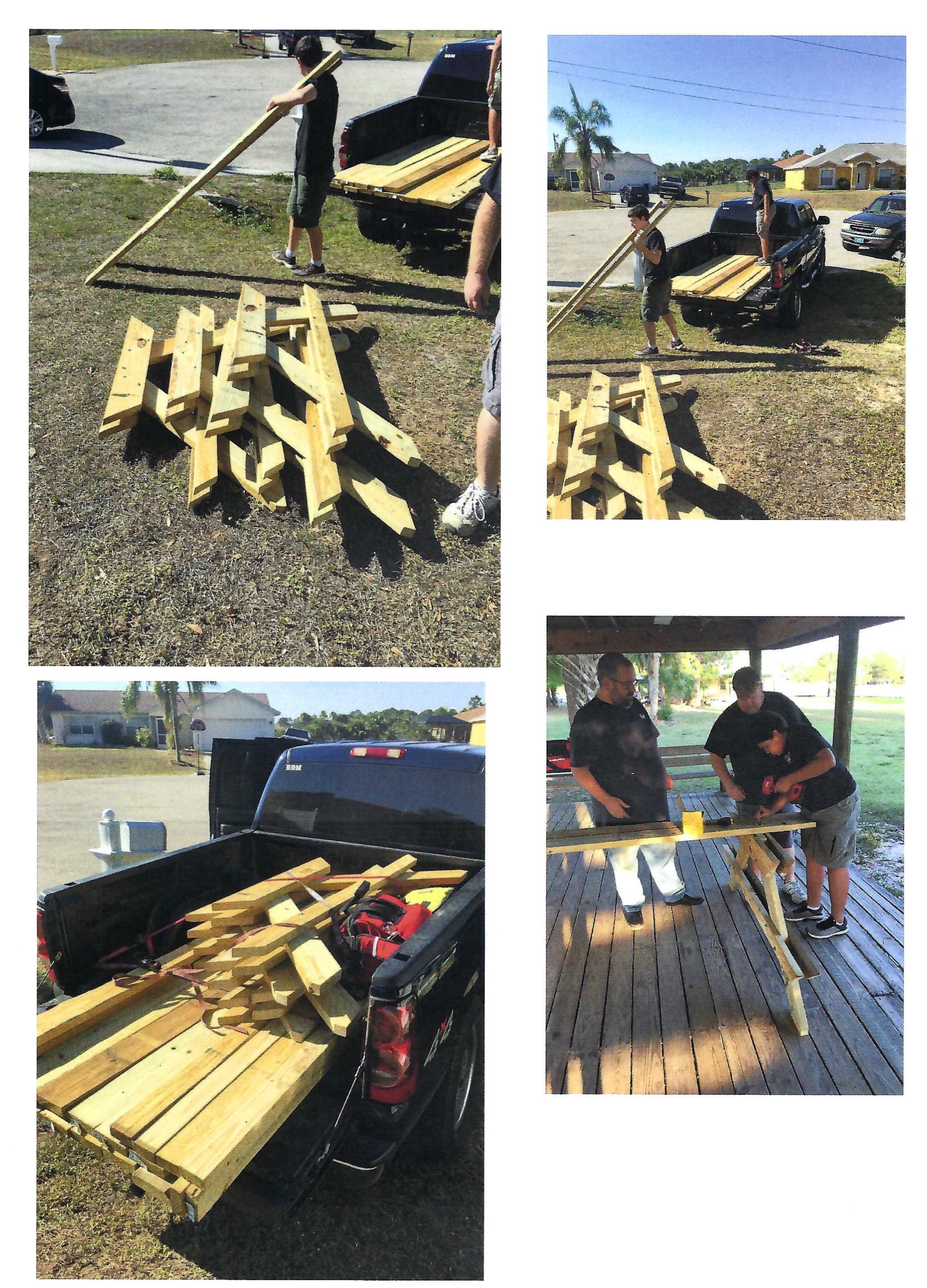 Weather Sealing Picnic Tables – SWFL Council – USA Projects